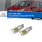 0 Luci posizione LED W5W Hyundai I10 PA 2007-2017 W5W Tube W5W: Lampadine LED Tube 6000k (Coppia)