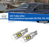 0 Luci posizione LED W5W Hyundai I30 PDE, PD, PDEN 2016in poi W5W Tube W5W: Lampadine LED Tube 6000k (Coppia)