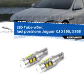 0 Luci posizione LED W5W Jaguar XJ X350, X358 2003-2009 W5W Tube W5W: Lampadine LED Tube 6000k (Coppia)