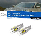 0 Luci posizione LED W5W Jaguar XK X150 2006-2011 W5W Tube W5W: Lampadine LED Tube 6000k (Coppia)