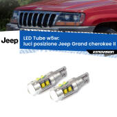 0 Luci posizione LED W5W Jeep Grand cherokee II WJ, WG 1999-2004 W5W Tube W5W: Lampadine LED Tube 6000k (Coppia)