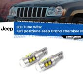 0 Luci posizione LED W5W Jeep Grand cherokee III WK 2005-2010 W5W Tube W5W: Lampadine LED Tube 6000k (Coppia)