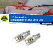 0 Luci posizione LED W5W Lotus Elise Mk2 2000-2009 W5W Tube W5W: Lampadine LED Tube 6000k (Coppia)