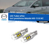 0 Luci posizione LED W5W Mazda MX-5 III NC 2005-2014 W5W Tube W5W: Lampadine LED Tube 6000k (Coppia)