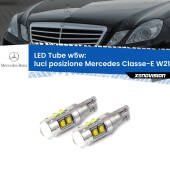 0 Luci posizione LED W5W Mercedes Classe-E W212 2009-2016 W5W Tube W5W: Lampadine LED Tube 6000k (Coppia)