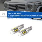 0 Luci posizione LED W5W Mercedes Classe-G W463 1991-2004 W5W Tube W5W: Lampadine LED Tube 6000k (Coppia)