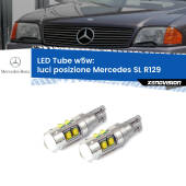 0 Luci posizione LED W5W Mercedes SL R129 1989-2001 W5W Tube W5W: Lampadine LED Tube 6000k (Coppia)