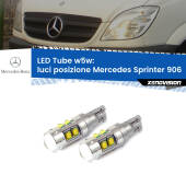 0 Luci posizione LED W5W Mercedes Sprinter 906 2006-2012 W5W Tube W5W: Lampadine LED Tube 6000k (Coppia)