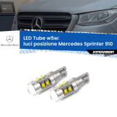 0 Luci posizione LED W5W Mercedes Sprinter 910 2018in poi W5W Tube W5W: Lampadine LED Tube 6000k (Coppia)