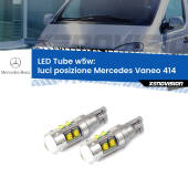 0 Luci posizione LED W5W Mercedes Vaneo 414 2002-2005 W5W Tube W5W: Lampadine LED Tube 6000k (Coppia)