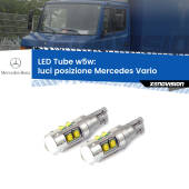 0 Luci posizione LED W5W Mercedes Vario 1996-2013 W5W Tube W5W: Lampadine LED Tube 6000k (Coppia)