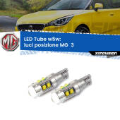 0 Luci posizione LED W5W MG  3  2011in poi W5W Tube W5W: Lampadine LED Tube 6000k (Coppia)