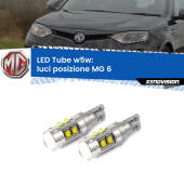 0 Luci posizione LED W5W MG 6  2010in poi W5W Tube W5W: Lampadine LED Tube 6000k (Coppia)