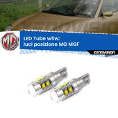0 Luci posizione LED W5W MG MGF  1995-2002 W5W Tube W5W: Lampadine LED Tube 6000k (Coppia)