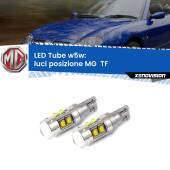0 Luci posizione LED W5W MG  TF  2002-2009 W5W Tube W5W: Lampadine LED Tube 6000k (Coppia)