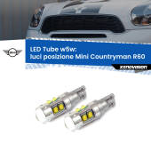 0 Luci posizione LED W5W Mini Countryman R60 2010-2016 W5W Tube W5W: Lampadine LED Tube 6000k (Coppia)