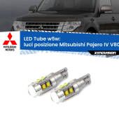 0 Luci posizione LED W5W Mitsubishi Pajero IV V80 2007-2021 W5W Tube W5W: Lampadine LED Tube 6000k (Coppia)