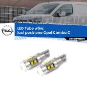 0 Luci posizione LED W5W Opel Combo C  2001-2011 W5W Tube W5W: Lampadine LED Tube 6000k (Coppia)