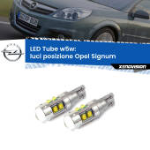 0 Luci posizione LED W5W Opel Signum  2003-2008 W5W Tube W5W: Lampadine LED Tube 6000k (Coppia)