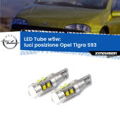 0 Luci posizione LED W5W Opel Tigra S93 1994-2000 W5W Tube W5W: Lampadine LED Tube 6000k (Coppia)
