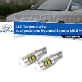 0 Luci posizione LED W5W Hyundai Sonata MK II Y-3 1993-1998 W5W Tube W5W: Lampadine LED Tube 6000k (Coppia)