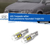 0 Luci posizione LED W5W Hyundai Trajet FO 2000-2008 W5W Tube W5W: Lampadine LED Tube 6000k (Coppia)