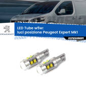 0 Luci posizione LED W5W Peugeot Expert Mk1 1996-2006 W5W Tube W5W: Lampadine LED Tube 6000k (Coppia)