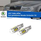 0 Luci posizione LED W5W Skoda Octavia I 1U 1996-2010 W5W Tube W5W: Lampadine LED Tube 6000k (Coppia)