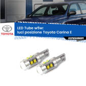 0 Luci posizione LED W5W Toyota Carina E 1992-1997 W5W Tube W5W: Lampadine LED Tube 6000k (Coppia)