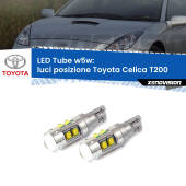 0 Luci posizione LED W5W Toyota Celica T200 1993-1999 W5W Tube W5W: Lampadine LED Tube 6000k (Coppia)