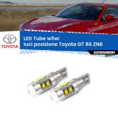 0 Luci posizione LED W5W Toyota GT 86 ZN6 2012-2020 W5W Tube W5W: Lampadine LED Tube 6000k (Coppia)