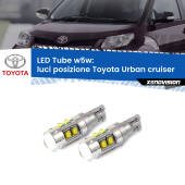 0 Luci posizione LED W5W Toyota Urban cruiser 2007-2016 W5W Tube W5W: Lampadine LED Tube 6000k (Coppia)
