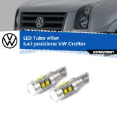 0 Luci posizione LED W5W VW Crafter  senza luci diurne W5W Tube W5W: Lampadine LED Tube 6000k (Coppia)