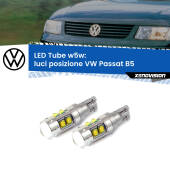 0 Luci posizione LED W5W VW Passat B5 1996-2000 W5W Tube W5W: Lampadine LED Tube 6000k (Coppia)