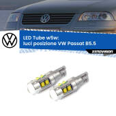 0 Luci posizione LED W5W VW Passat B5.5 2000-2005 W5W Tube W5W: Lampadine LED Tube 6000k (Coppia)