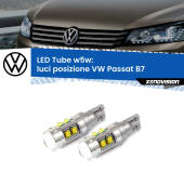 0 Luci posizione LED W5W VW Passat B7 2010-2014 W5W Tube W5W: Lampadine LED Tube 6000k (Coppia)