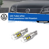 0 Luci posizione LED W5W VW Phaeton  2002-2016 W5W Tube W5W: Lampadine LED Tube 6000k (Coppia)