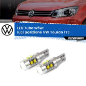 0 Luci posizione LED W5W VW Touran 1T3 2010-2015 W5W Tube W5W: Lampadine LED Tube 6000k (Coppia)