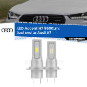 0 Luci svolta LED H7 9600Lm per Audi A7 2010 - 2018 H7: Kit LED Accent 9.600LM