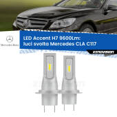 0 Luci svolta LED H7 9600Lm per Mercedes CLA C117 2012 - 2019 H7: Kit LED Accent 9.600LM