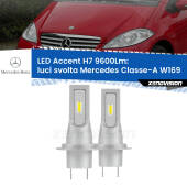 0 Luci svolta LED H7 9600Lm per Mercedes Classe-A W169 2004 - 2012 H7: Kit LED Accent 9.600LM