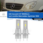 0 Luci svolta LED H7 9600Lm per Mercedes Sprinter 906 2006 - 2018 H7: Kit LED Accent 9.600LM