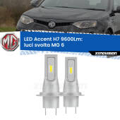 0 Luci svolta LED H7 9600Lm per MG 6  2010 in poi H7: Kit LED Accent 9.600LM