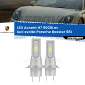 0 Luci svolta LED H7 9600Lm per Porsche Boxster 981 2012 in poi H7: Kit LED Accent 9.600LM