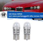 0 Luci Vano Portaoggetti LED Alfa romeo 159  2005 - 2012: W5W Glow a Luce Calda W5W: LED Glow Bianco Caldo (Coppia)