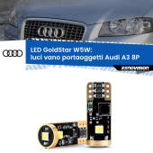 0 Luci Vano Portaoggetti LED Audi A3 8P 2003 - 2012: T10 GoldStar T10 (W5W) Goldstar Coppia LED Canbus Next Gen