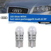 0 Luci Vano Portaoggetti LED Audi A3 8P 2003 - 2012: W5W Glow a Luce Calda W5W: LED Glow Bianco Caldo (Coppia)