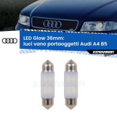 0 Luci Vano Portaoggetti LED Audi A4 B5 1994 - 2001: C5W Glow a Luce Calda (Coppia) C5W: LED Glow Bianco Caldo 36mm (Coppia)