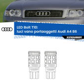 0 Luci Vano Portaoggetti LED Audi A4 B6 2000 - 2004: T10 Bolt T10: LED Bolt 6000k (Coppia)