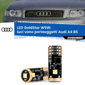 0 Luci Vano Portaoggetti LED Audi A4 B6 2000 - 2004: T10 GoldStar T10 (W5W) Goldstar Coppia LED Canbus Next Gen